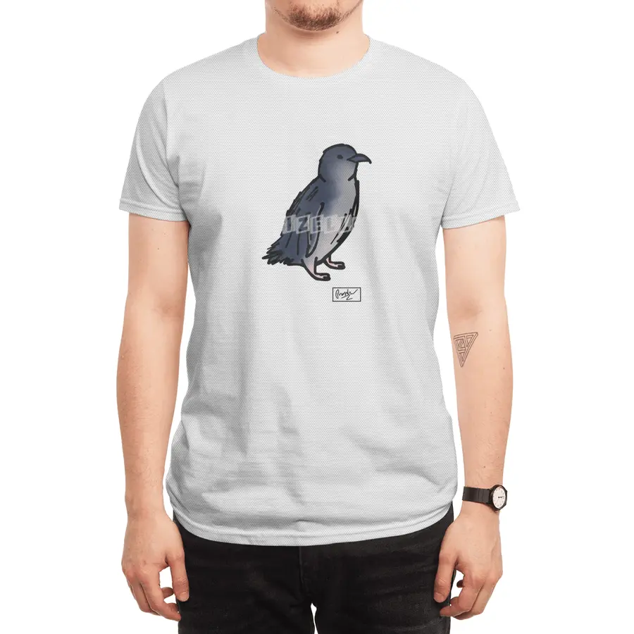Blue Penguin Doodle Spor T-Shirt