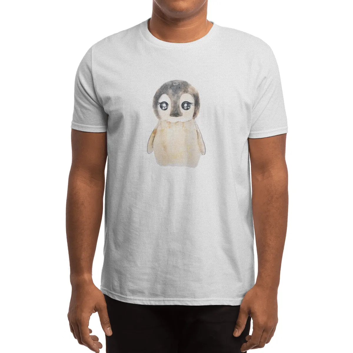 cute baby penguin watercolor Spor T-Shirt