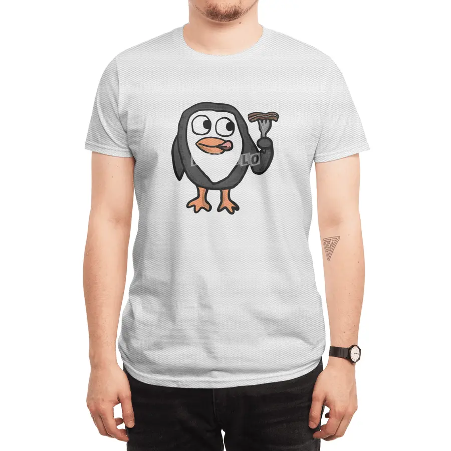 Bacon Lovin Penguin  Spor T-Shirt