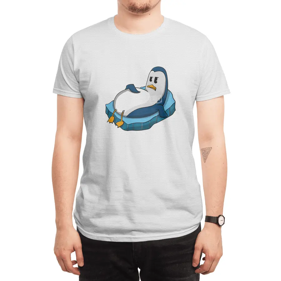 fat penguin cute character illustration Spor T-Shirt
