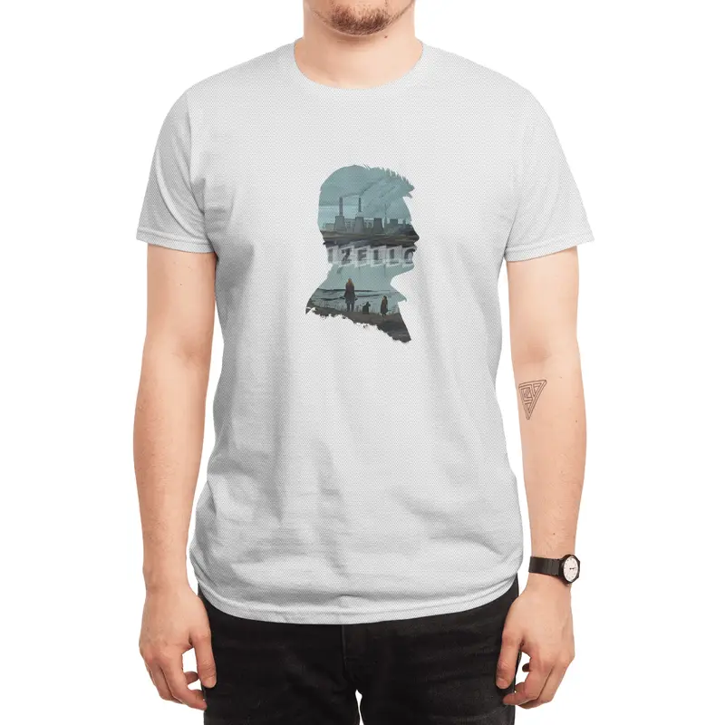 Andrei Tarkovsky's Stalker Silhouette Illustration by Burro Tees Spor T-Shirt