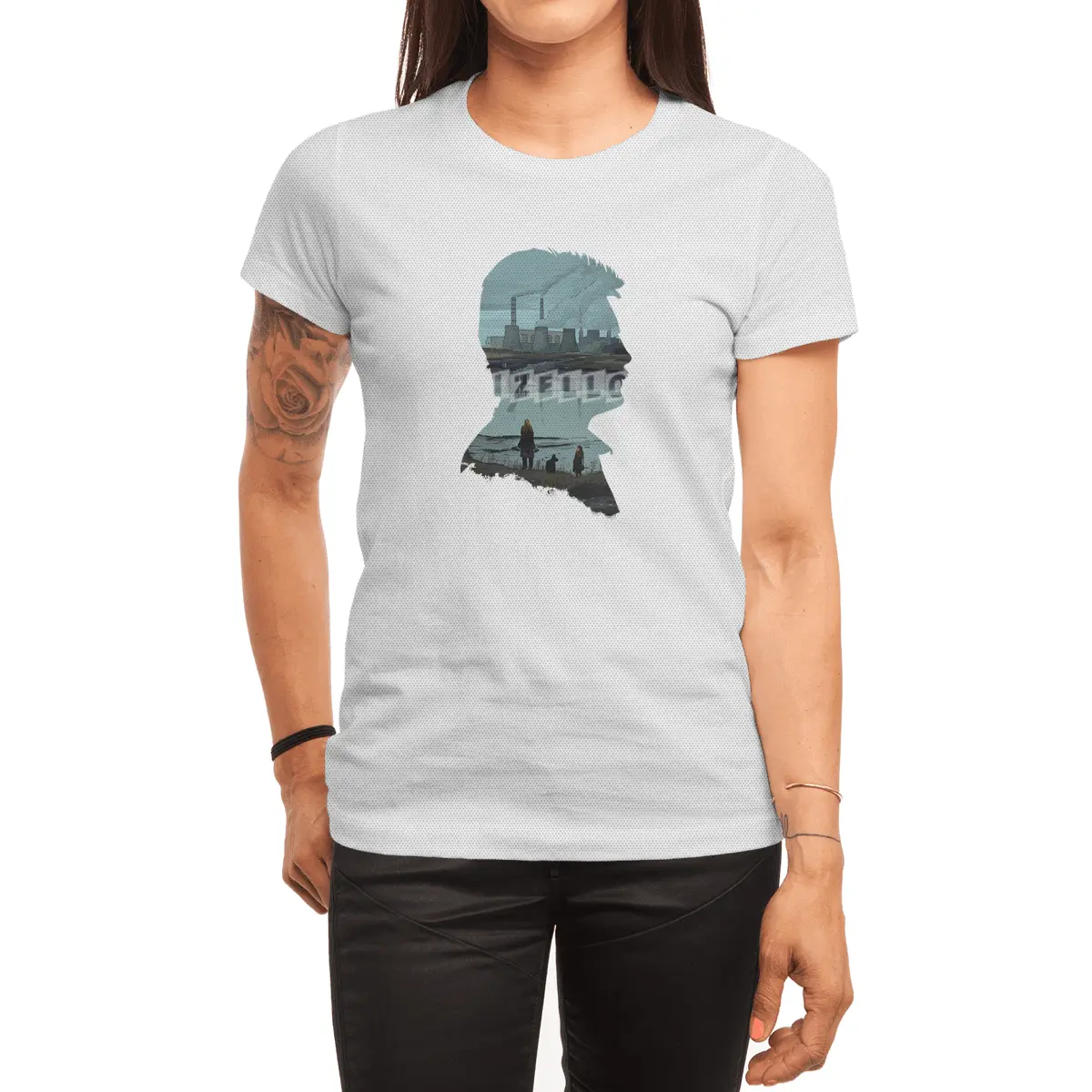 Andrei Tarkovsky's Stalker Silhouette Illustration by Burro Tees Spor T-Shirt