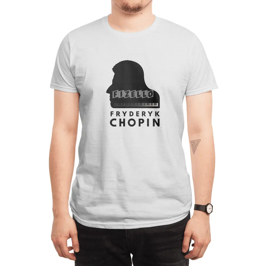 Chopin Grand Piano Portrait Spor T-Shirt