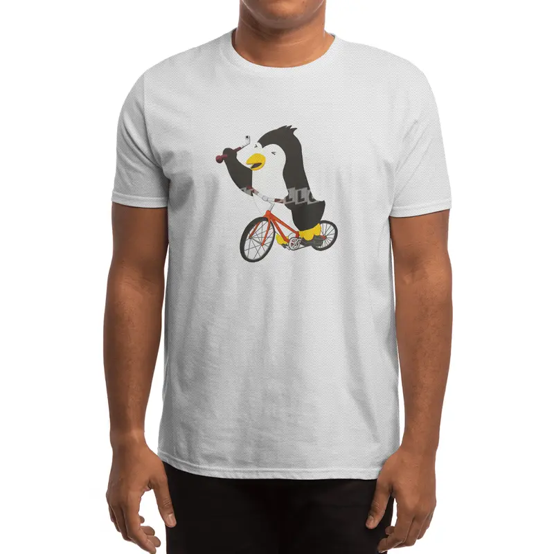 Cycling Penguin (w/ Piano Tuning Lever) Spor T-Shirt