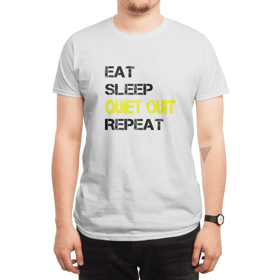 Quiet Quitting trend, Quiet quit, Eat sleep repeat Spor T-Shirt
