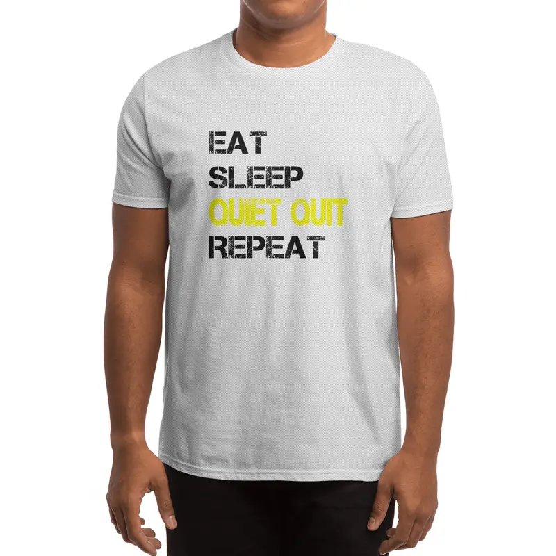 Quiet Quitting trend, Quiet quit, Eat sleep repeat Spor T-Shirt