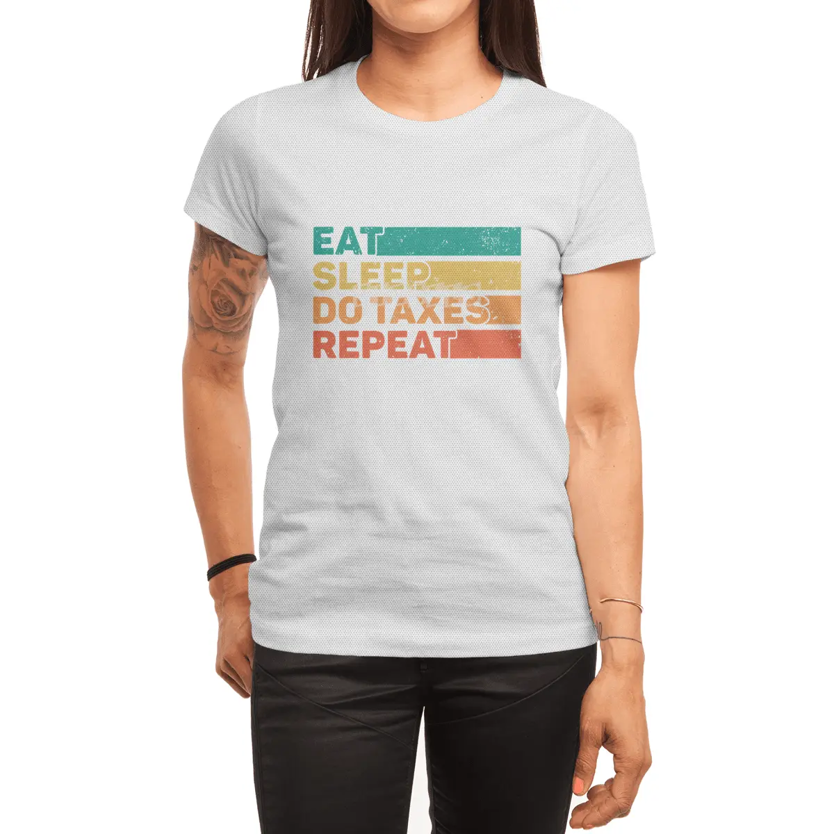 Tax Day Eat Sleep Repeat CPA Accountant Tax Season Spor T-Shirt