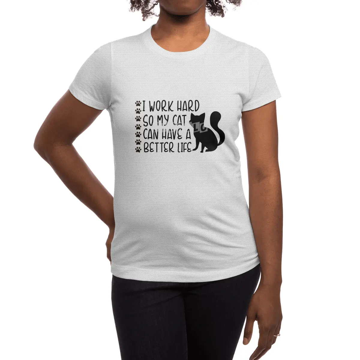 I Work Hard So My Cat Can Have A Better Life Spor T-Shirt