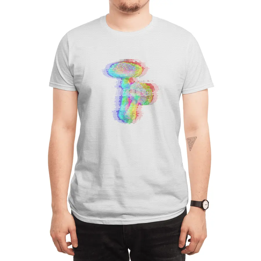 Holographic Mushroom Spor T-Shirt