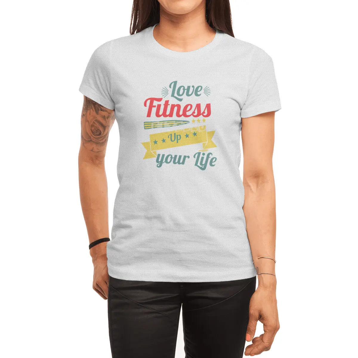 Love Fitness Up your Life Gift T-shirt Spor T-Shirt
