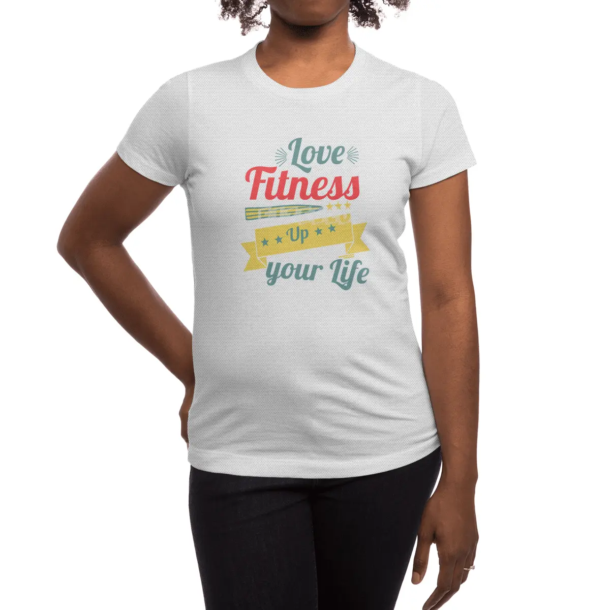 Love Fitness Up your Life Gift T-shirt Spor T-Shirt