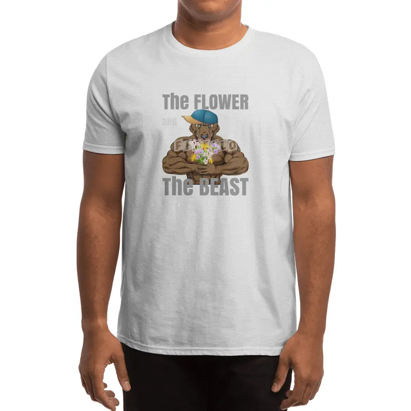 Flower and Beast Fitness Bodybuilding Spor T-Shirt