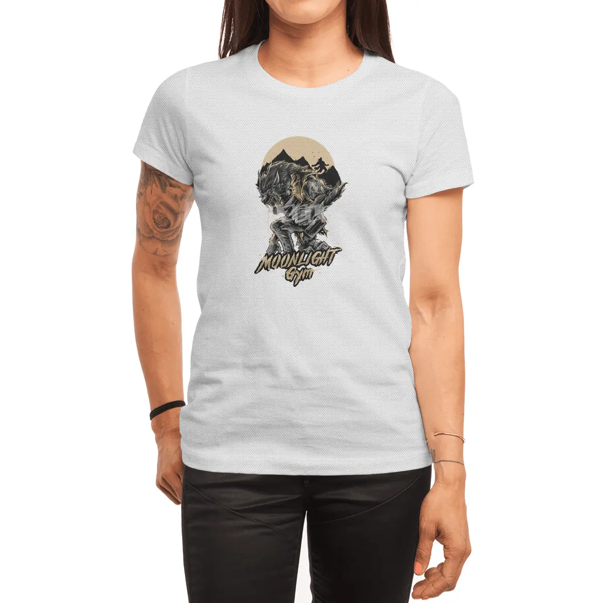Moonlight Gym Werewolf - Gym Bodybuilding Fitness Design Spor T-Shirt