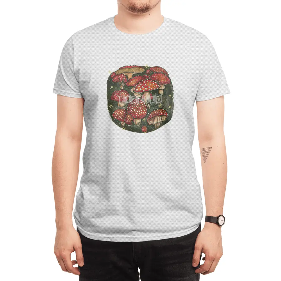 Fly Agaric - The Toadstool Mushroom ( Red ) Spor T-Shirt