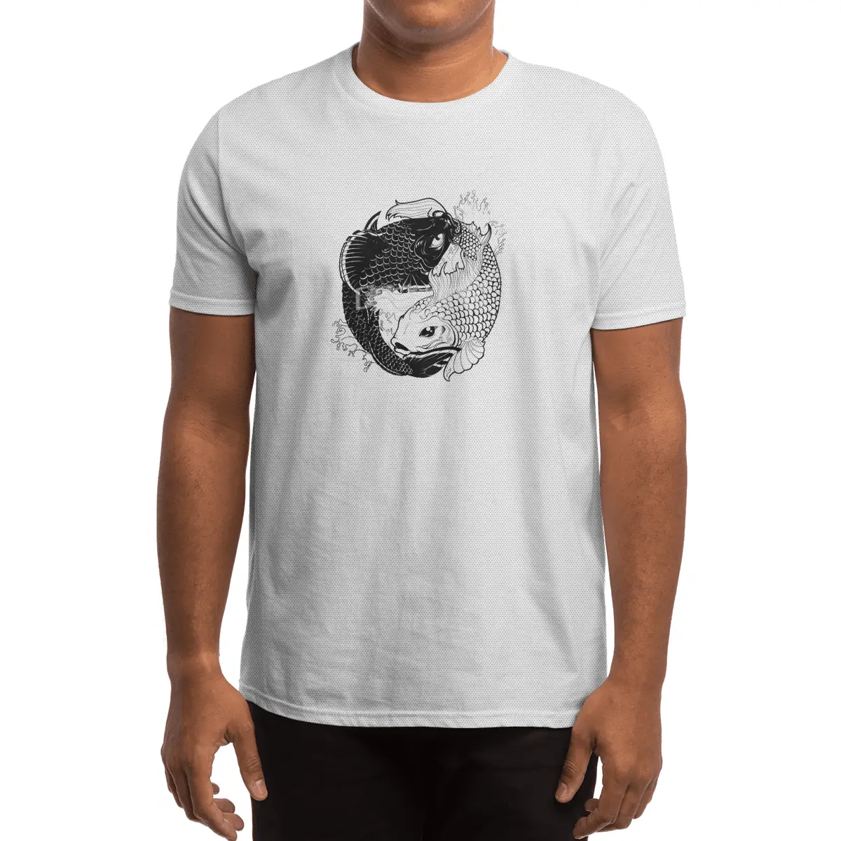 PISCES - Koi carps taijitu Spor T-Shirt