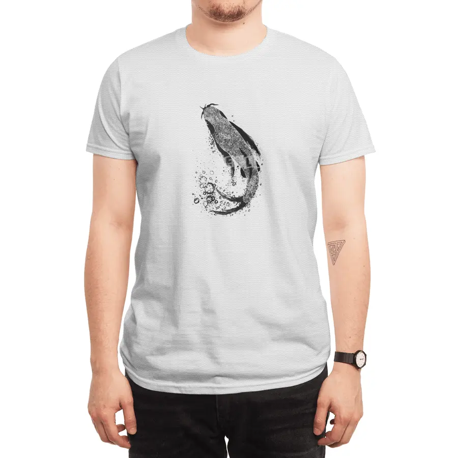 Don’t Be Koi -Dark ink with bubbles Spor T-Shirt