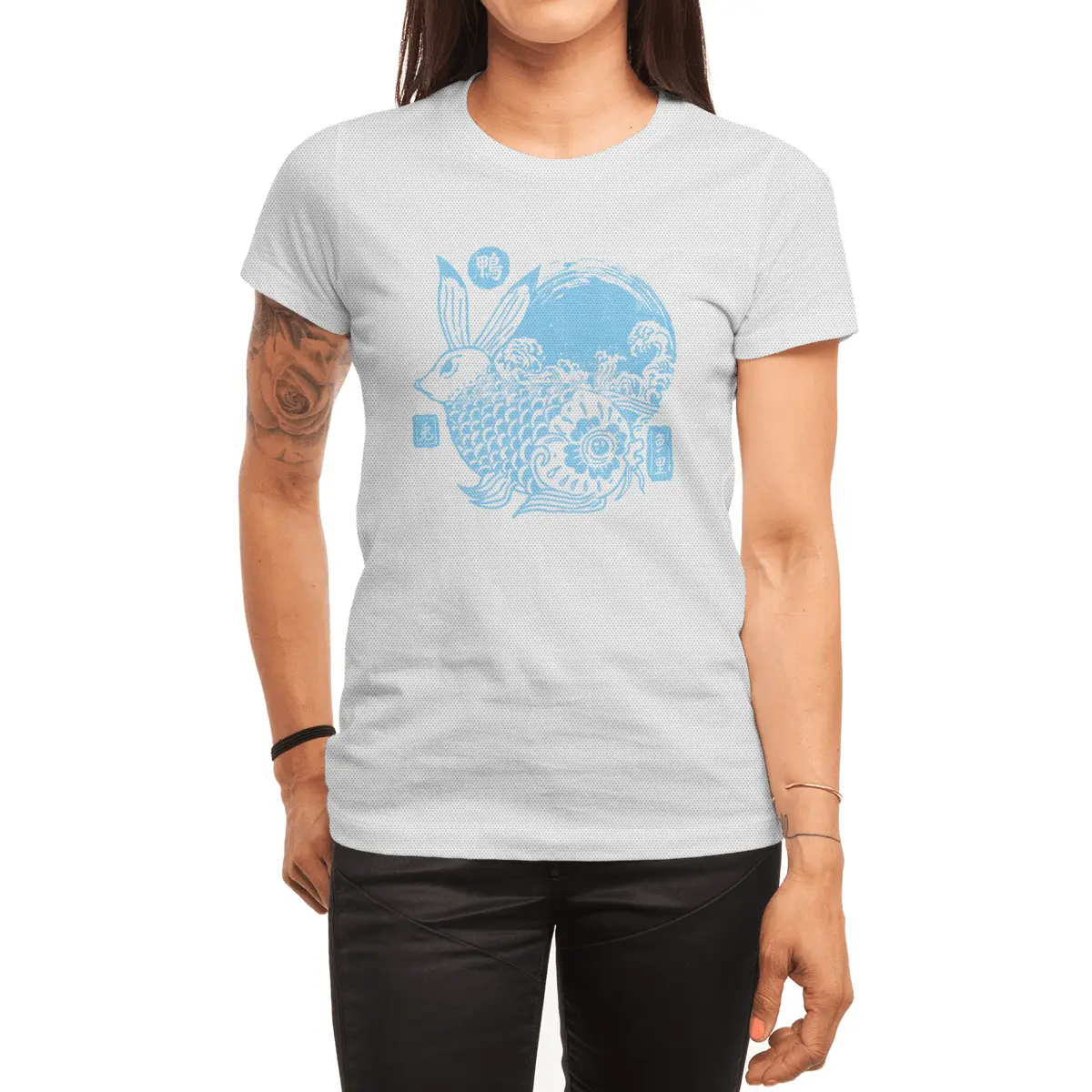 Ahiru Koi To Mizu Usagi Spor T-Shirt