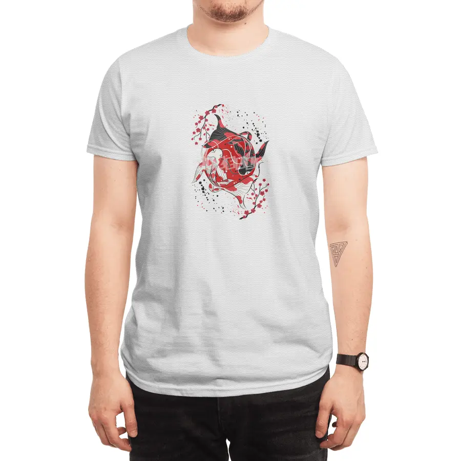 Yin Yang Koi Fish Spor T-Shirt