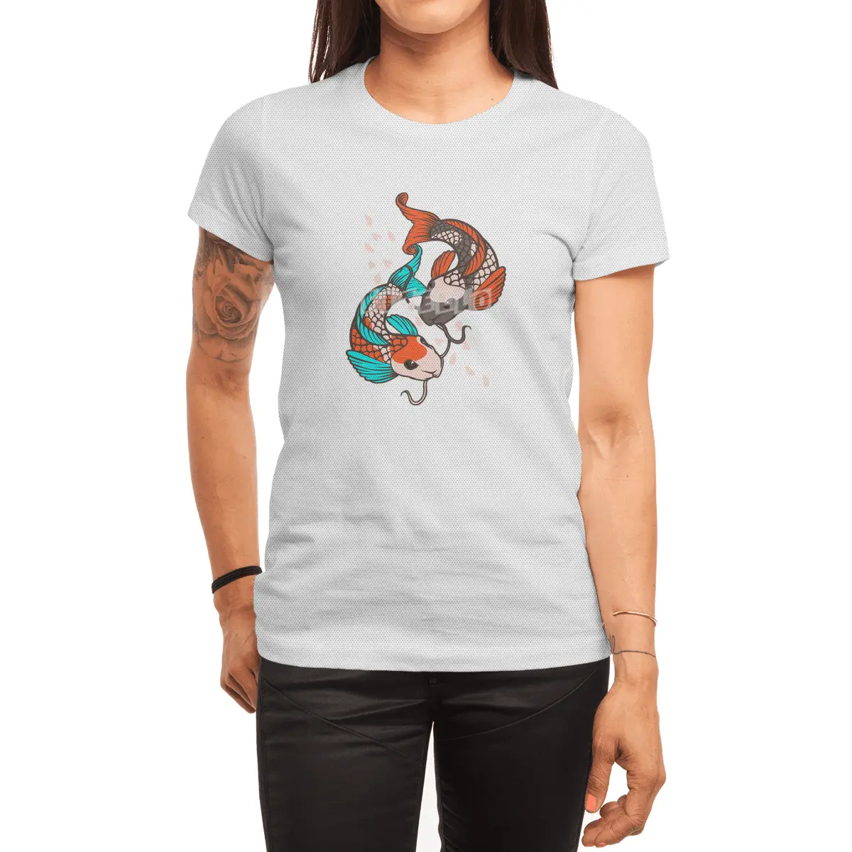 Japanese Koi Style Art Spor T-Shirt