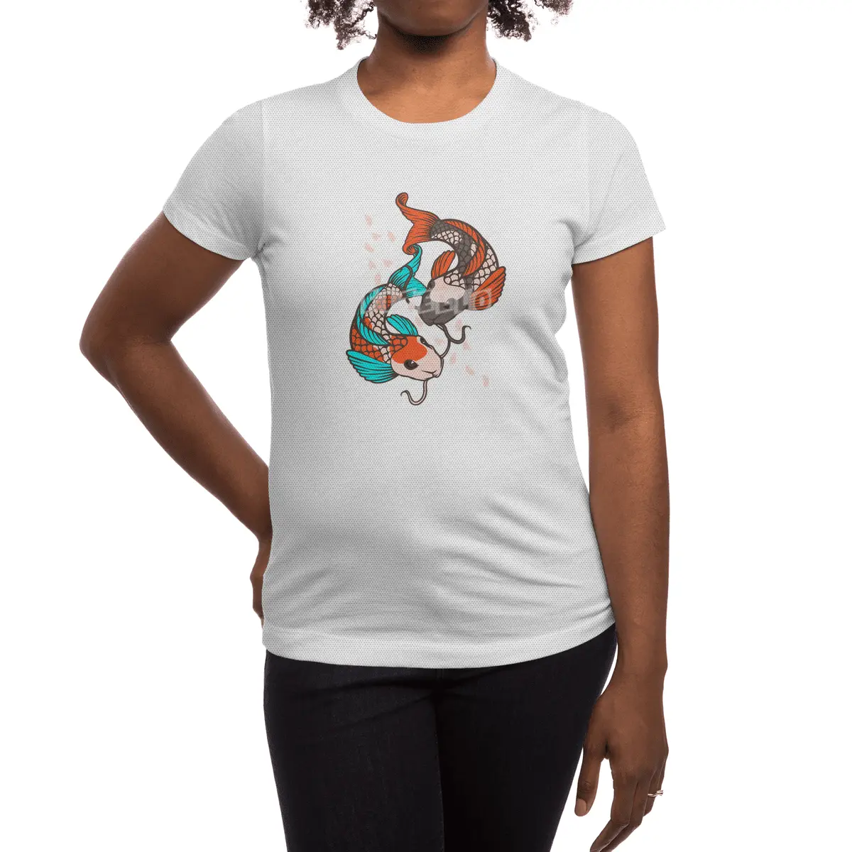 Japanese Koi Style Art Spor T-Shirt