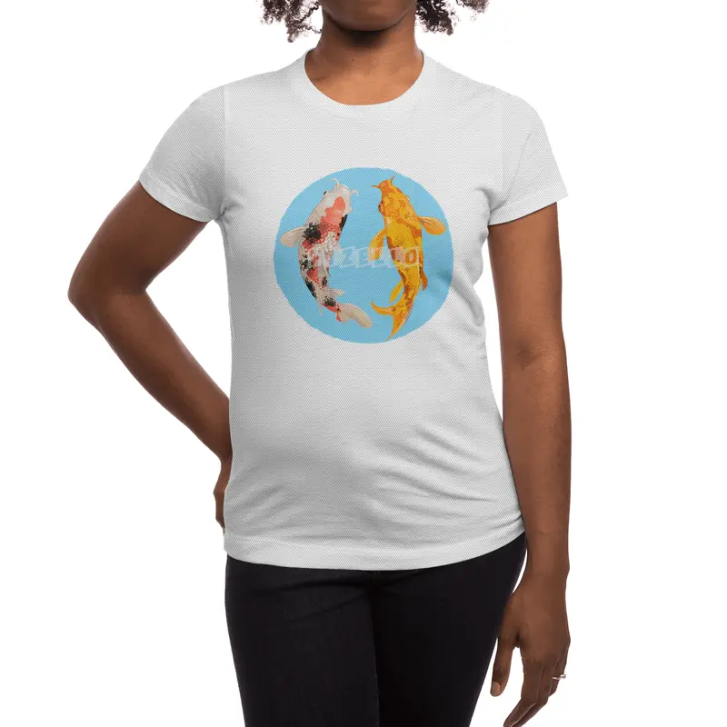 Yin Yang Carp Balance Taijitu Japanese Nishikigoi Koi Fish Spor T-Shirt