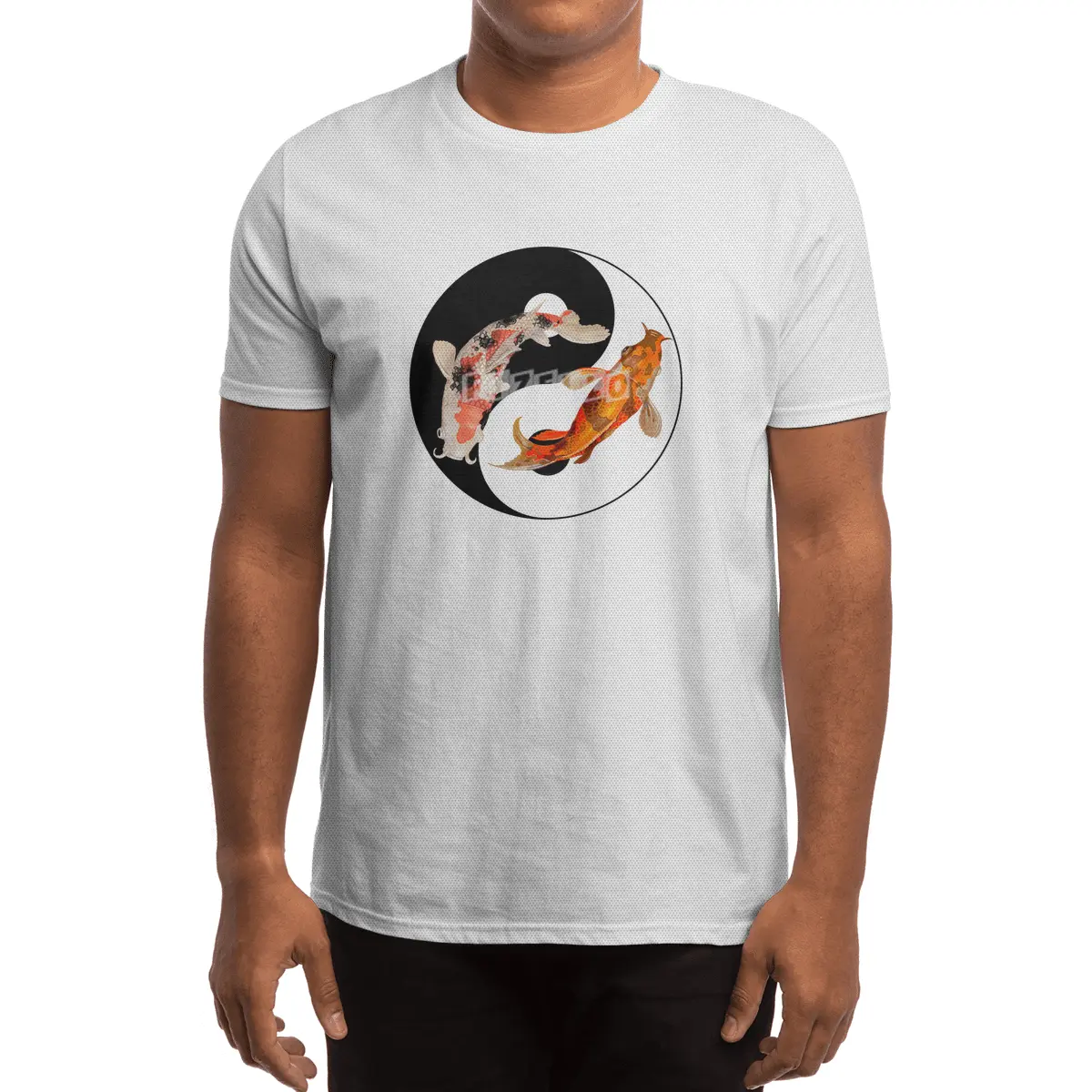 Yin Yang Carp Balance Taijitu Japanese Nishikigoi Koi Fish Spor T-Shirt