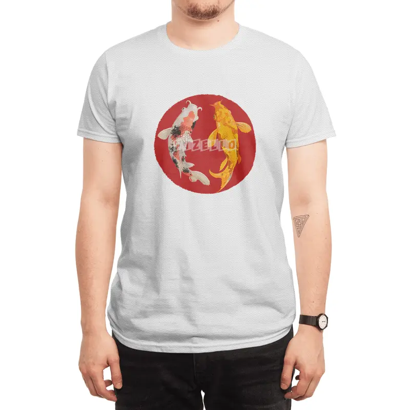 Yin Yang Carp Balance Taijitu Nishikigoi Japanese Koi Fish Spor T-Shirt