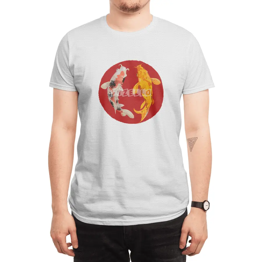 Yin Yang Carp Balance Taijitu Nishikigoi Japanese Koi Fish Spor T-Shirt
