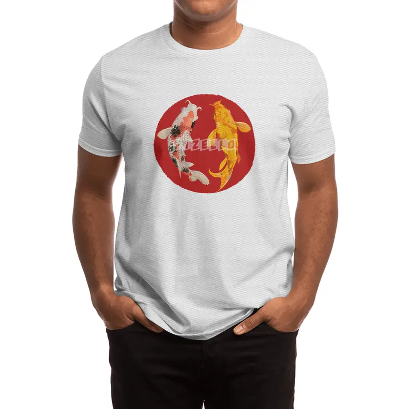 Yin Yang Carp Balance Taijitu Nishikigoi Japanese Koi Fish Spor T-Shirt