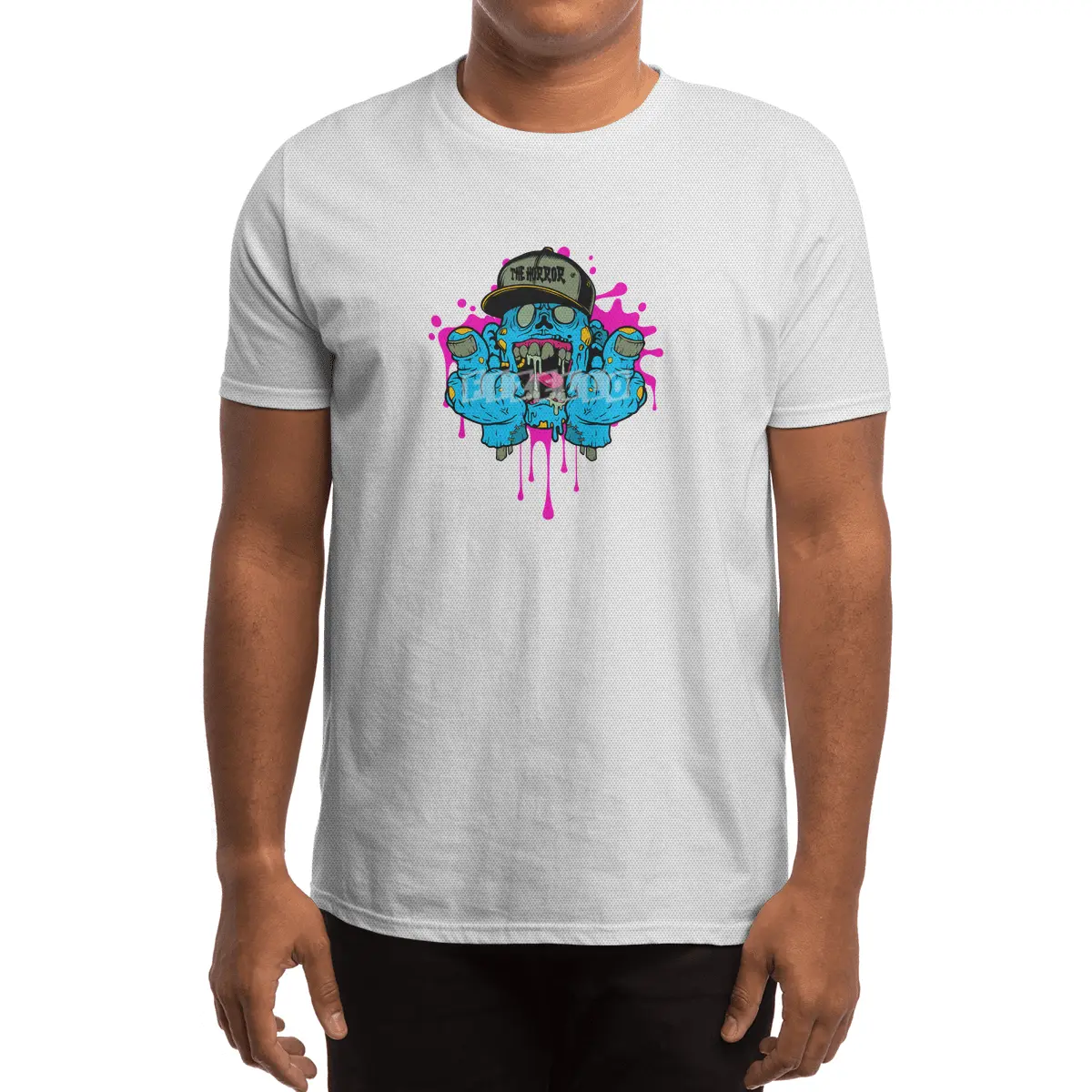 The Horror Cartoon Zombie Spor T-Shirt