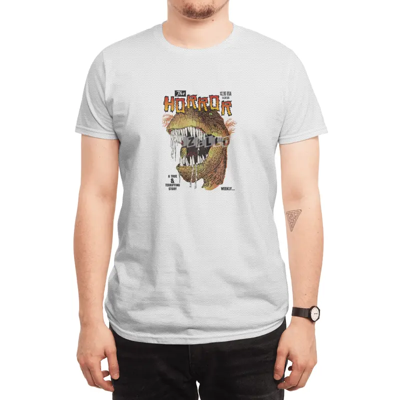 T-Rex Horror comic Spor T-Shirt