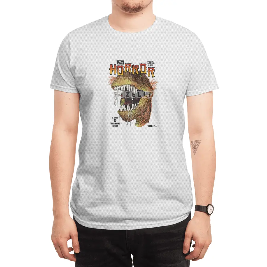T-Rex Horror comic Spor T-Shirt