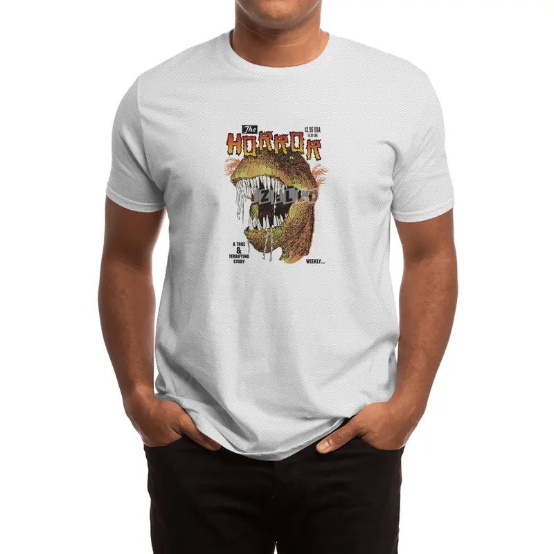 T-Rex Horror comic Spor T-Shirt