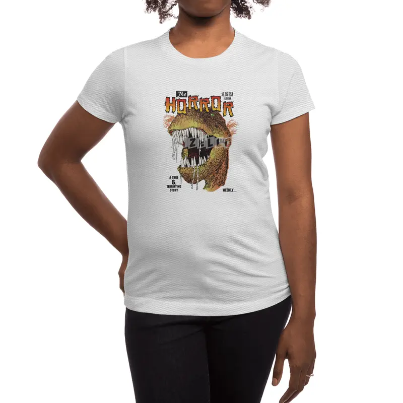 T-Rex Horror comic Spor T-Shirt