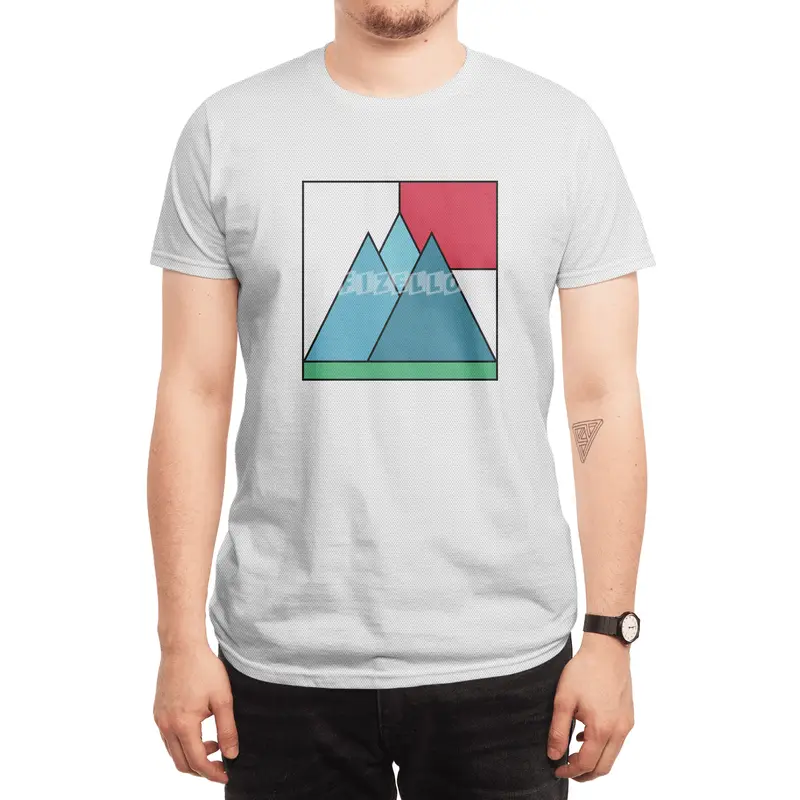 Simply mountains minimalistic nature design Spor T-Shirt
