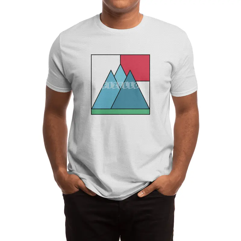 Simply mountains minimalistic nature design Spor T-Shirt