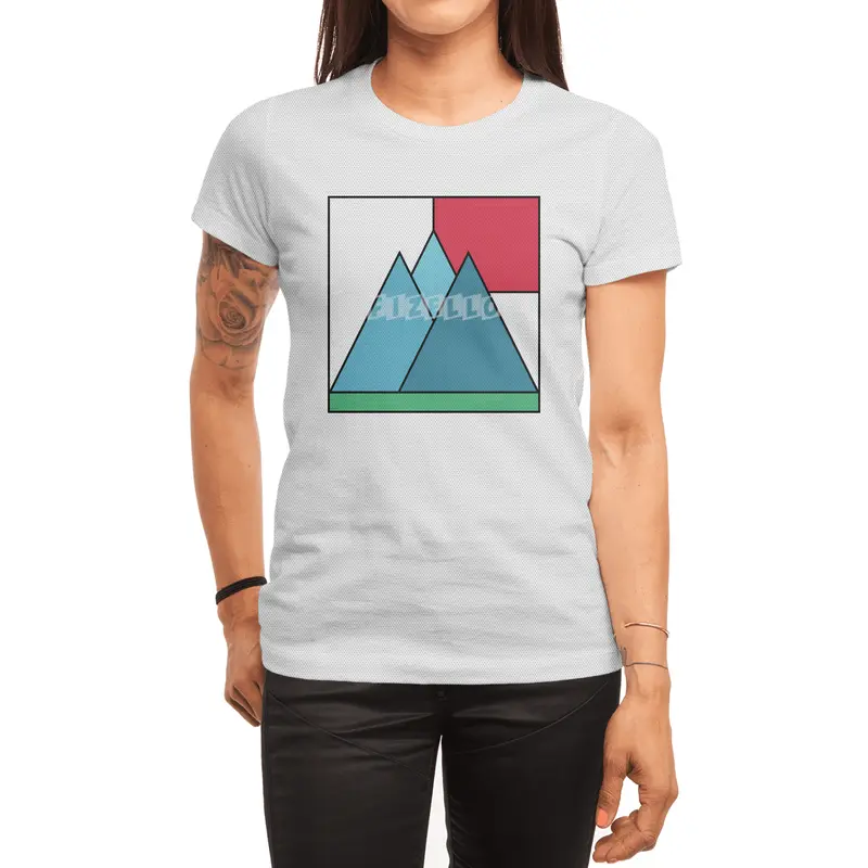 Simply mountains minimalistic nature design Spor T-Shirt