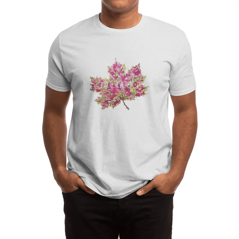 Abstract Colorful Watercolor Autumn Leaf Spor T-Shirt