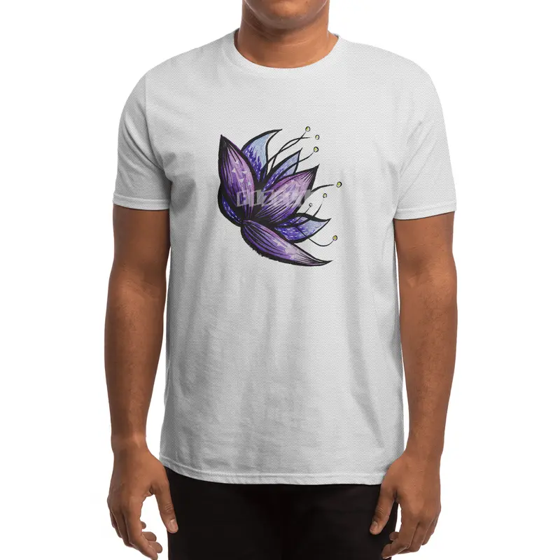 Abstract Flower Ink Watercolor Drawing Spor T-Shirt