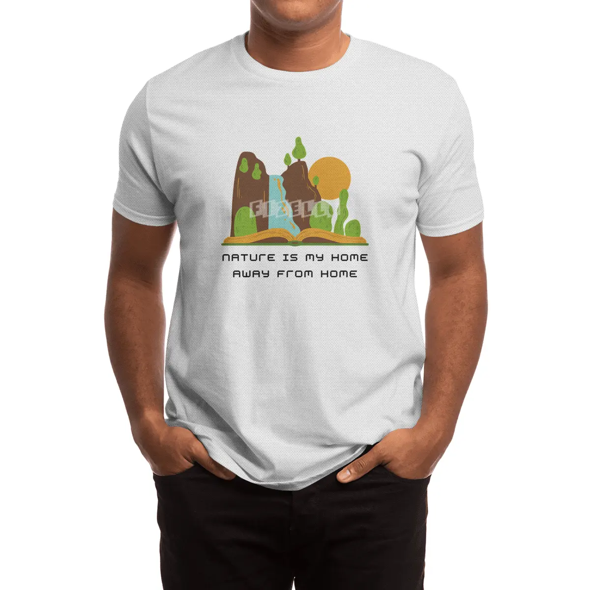 Nature is my home away from home Spor T-Shirt