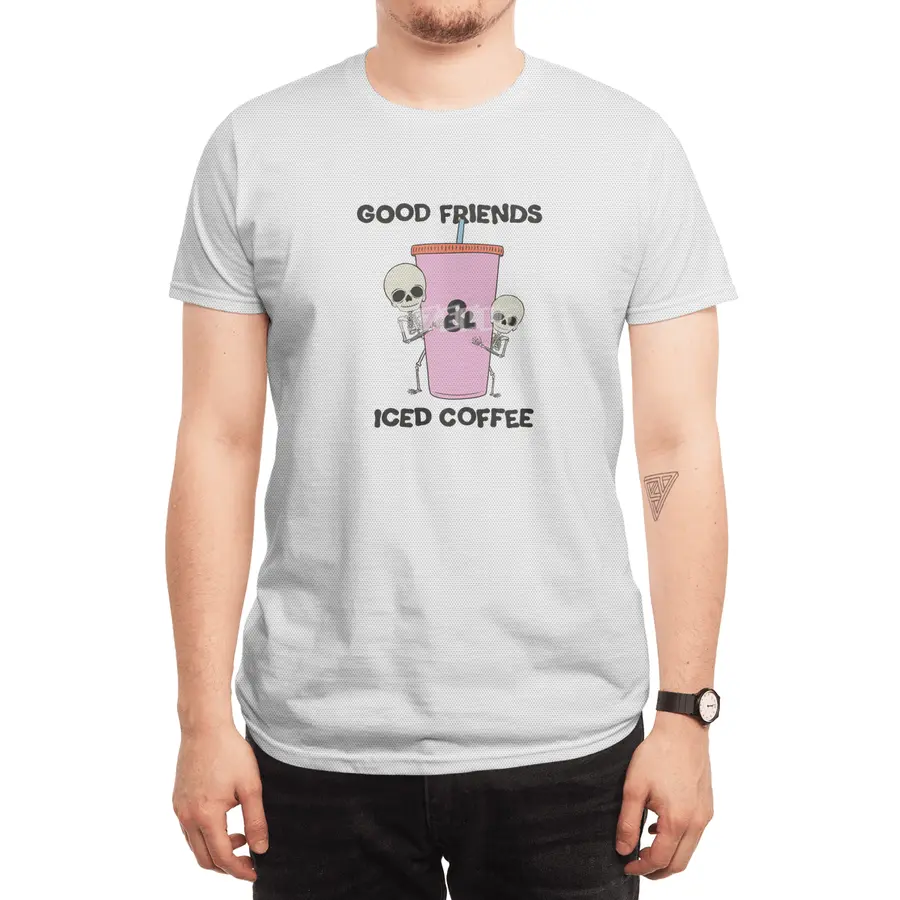 Good Friends & Iced Coffee Spor T-Shirt