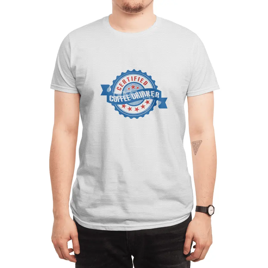 Certified Coffee Drinker Spor T-Shirt