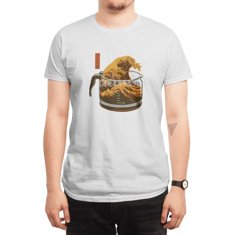 The Great Wave of Coffee (light) Spor T-Shirt
