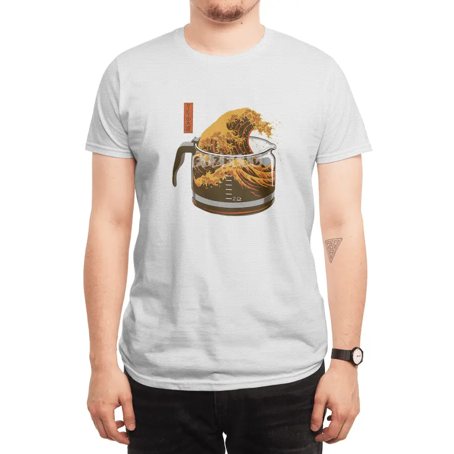 The Great Wave of Coffee (light) Spor T-Shirt