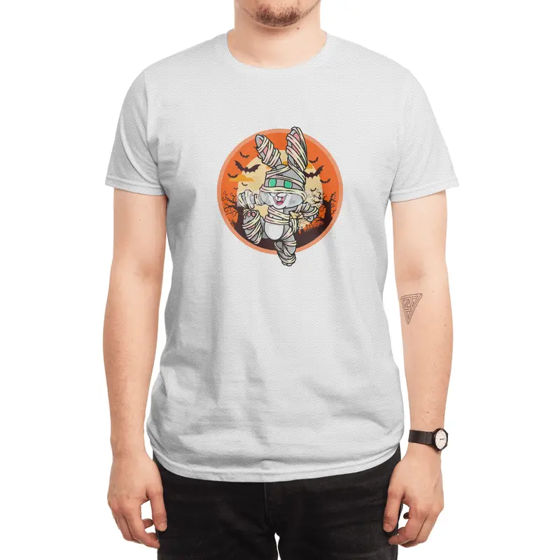 Cute Spooky Halloween Mummy Bunny Costume Rabbit Spor T-Shirt
