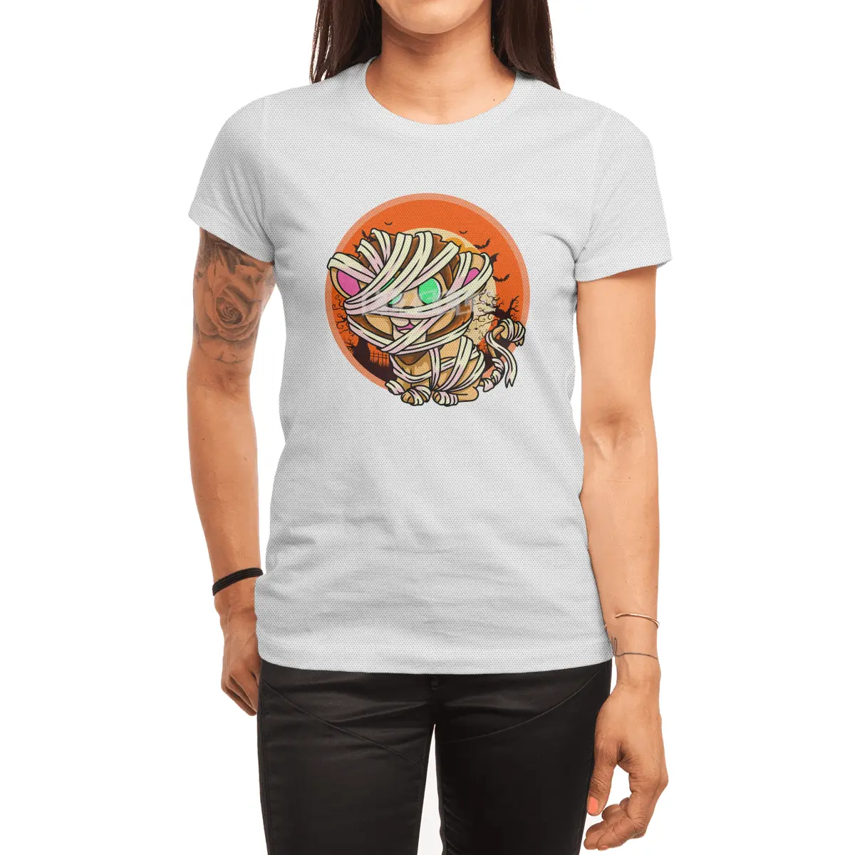 Cute Spooky Halloween Mummy Lion Costume Lion Spor T-Shirt