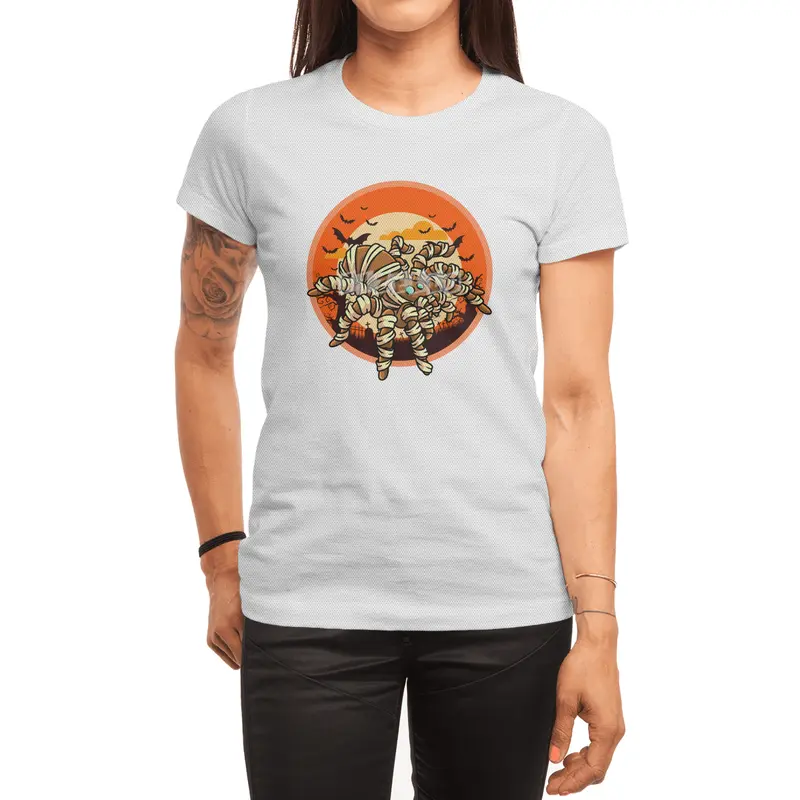 Cute Spooky Halloween Mummy Spider Costume Spor T-Shirt