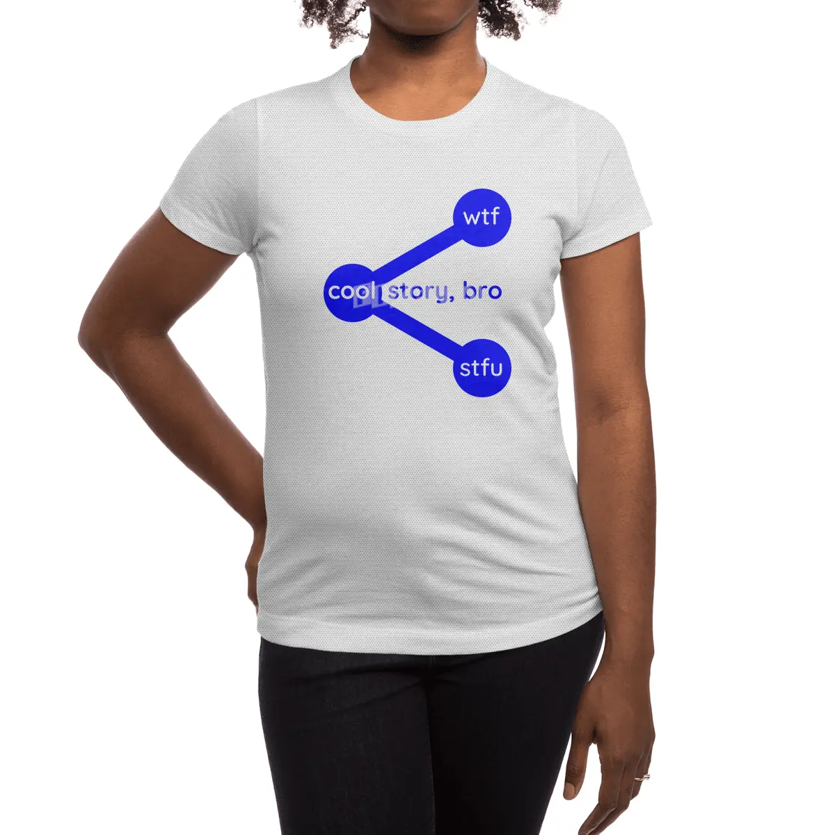 Cool Story Bro Wtf Stfu Share Symbol Spor T-Shirt