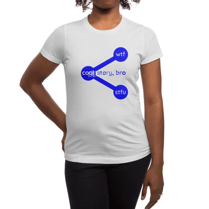 Cool Story Bro Wtf Stfu Share Symbol Spor T-Shirt