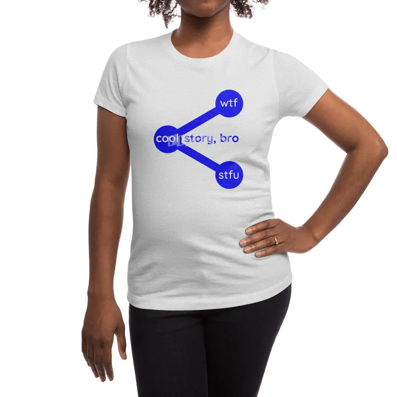 Cool Story Bro Wtf Stfu Share Symbol Spor T-Shirt
